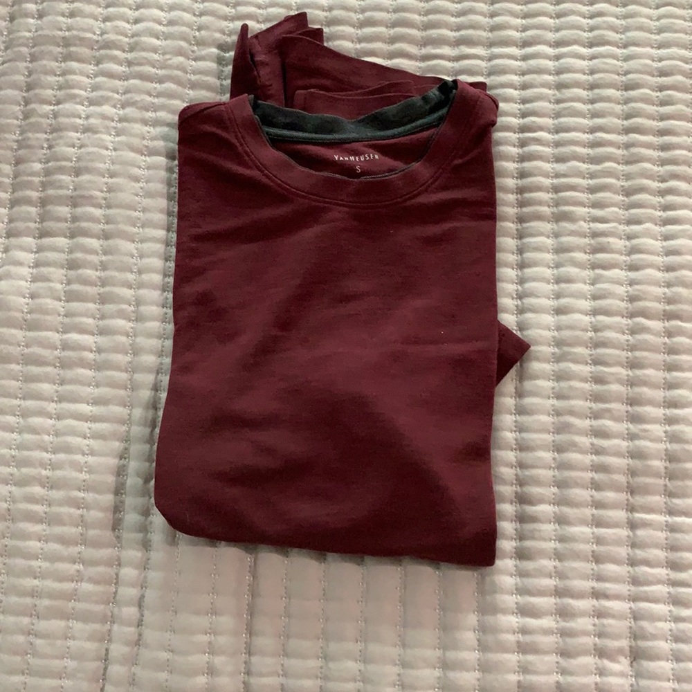 Dark red casual shirt